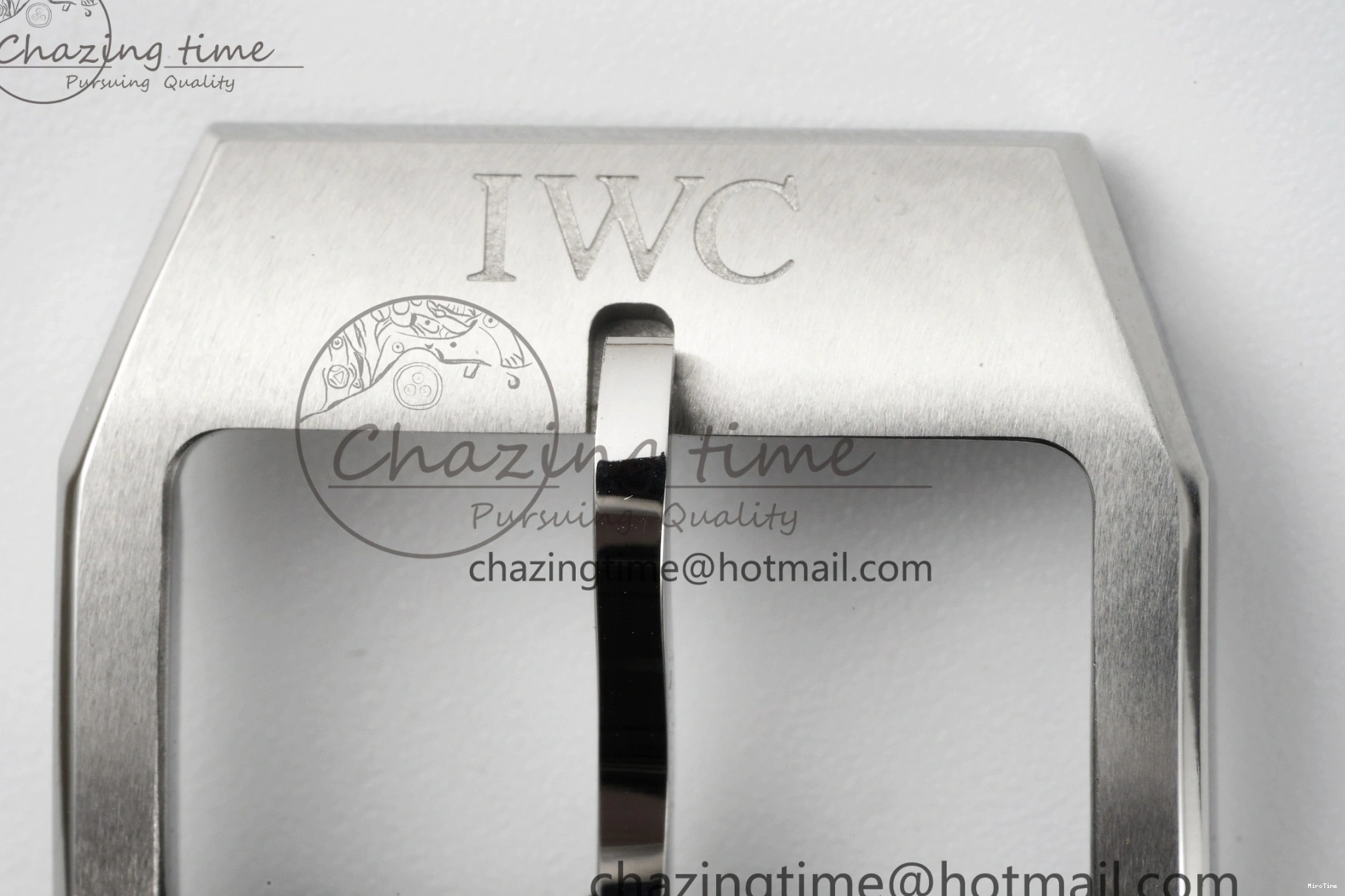 MIROTIME 0407 Pilot Chrono SS AZF 1:1 Best Edition Blue Dial on Brown Leather Strap A TimelessDesign 7060